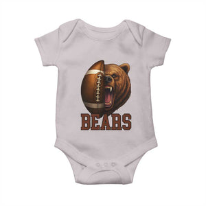 Fear The Bear Football Baby Onesie Game Day Sports Fan Gift TS12 Ice Gray Print Your Wear