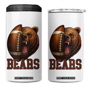 Funny CFBF 4 in 1 Can Cooler Tumbler Game Day Sports Fan Gift TS12 One Size: 16 oz White Print Your Wear