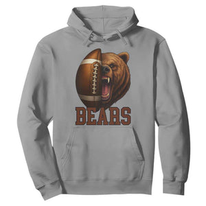 Fear The Bear Football Hoodie Game Day Sports Fan Gift TS12 Sport Gray Print Your Wear