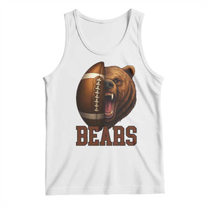 Fear The Bear Football Tank Top Game Day Sports Fan Gift TS12 White Print Your Wear