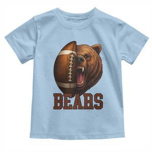 Fear The Bear Football Toddler T Shirt Game Day Sports Fan Gift TS12 Light Blue Print Your Wear