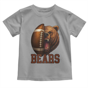 Fear The Bear Football Toddler T Shirt Game Day Sports Fan Gift TS12 Sport Gray Print Your Wear