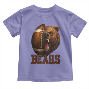 Fear The Bear Football Toddler T Shirt Game Day Sports Fan Gift TS12 Violet Print Your Wear