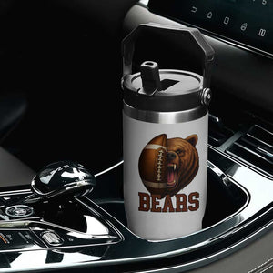 Fear The Bear Football Flip Straw Tumbler Game Day Sports Fan Gift TS12 Print Your Wear