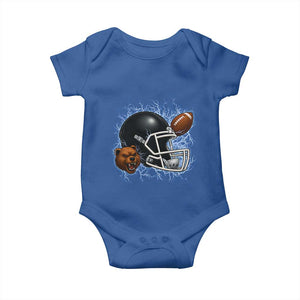 Game Day Sports Fan Gift Baby Onesie Lightning Bear Helmet TS12 Royal Blue Print Your Wear