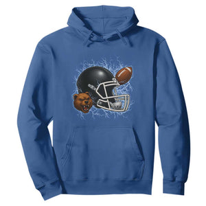 Game Day Sports Fan Gift Hoodie Lightning Bear Helmet TS12 Royal Blue Print Your Wear