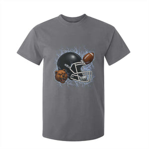 Game Day Sports Fan Gift T Shirt For Kid Lightning Bear Helmet TS12 Charcoal Print Your Wear