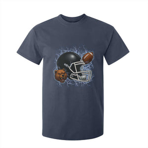 Game Day Sports Fan Gift T Shirt For Kid Lightning Bear Helmet TS12 Navy Print Your Wear