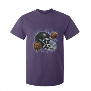 Game Day Sports Fan Gift T Shirt For Kid Lightning Bear Helmet TS12 Purple Print Your Wear