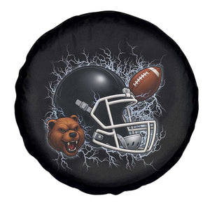 Game Day Sports Fan Gift Spare Tire Cover Lightning Bear Helmet TS12 Print Your Wear