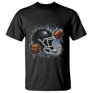 Game Day Sports Fan Gift T Shirt Lightning Bear Helmet TS12 Black Print Your Wear