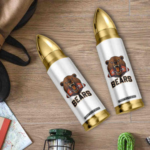 Football Player Gift Bullet Tumbler Fierce Bear Biting Ball TS12 Print Your Wear