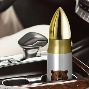 Football Player Gift Bullet Tumbler Fierce Bear Biting Ball TS12 Print Your Wear