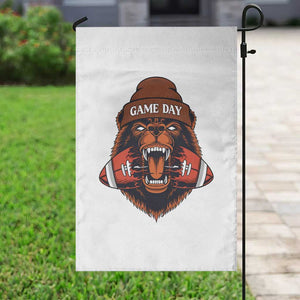 Game Day Fierce Bear Biting Ball Garden Flag Football Player Gift TS12 Print Your Wear