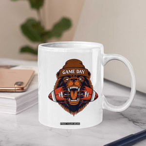 Game Day Fierce Bear Biting Ball Coffee Mug Football Player Gift TS12 Print Your Wear