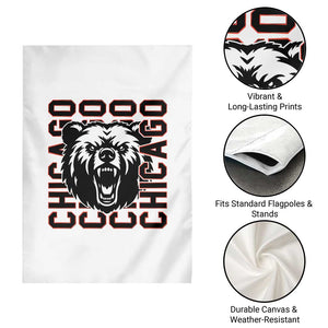 Game Day Football Fan Gift Garden Flag Chicago With Bear TS12 Print Your Wear