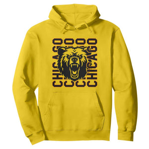 Game Day Football Fan Gift Hoodie Chicago With Bear TS12 Daisy Print Your Wear