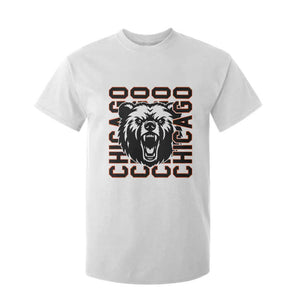 Game Day Football Fan Gift T Shirt For Kid Chicago With Bear TS12 White Print Your Wear