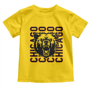 Game Day Football Fan Gift Toddler T Shirt Chicago With Bear TS12 Daisy Print Your Wear