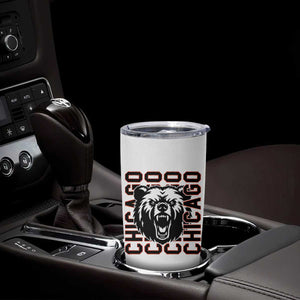 Game Day Football Fan Gift Tumbler Cup Chicago With Bear TS12 Print Your Wear