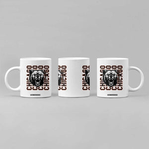 Game Day Football Fan Gift Coffee Mug Chicago With Bear TS12 Print Your Wear