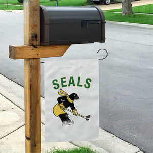 Funny Seal Ice Hockey Player Garden Flag Winter Sports Gift TS12 Print Your Wear