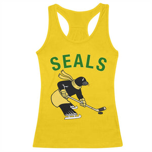 Funny Seal Ice Hockey Player Racerback Tank Top Winter Sports Gift TS12 Daisy Print Your Wear