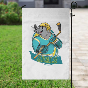 Cute Seal Playing Ice Hockey Garden Flag Funny Winter Sports Gift TS12 Print Your Wear