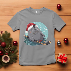 Snowy Seal Ice Hockey Lover T Shirt Funny Christmas Gift TS12 Sport Gray Print Your Wear