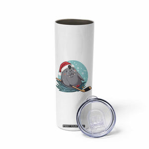 Snowy Seal Ice Hockey Lover Skinny Tumbler Funny Christmas Gift TS12 Print Your Wear
