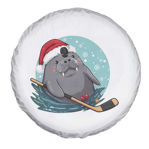 Snowy Seal Ice Hockey Lover Spare Tire Cover Funny Christmas Gift TS12 Print Your Wear
