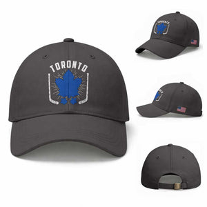 Toronto Ice Hockey Lover Baseball Cap Vintage Canada Gift TS12 Baseball Cap Universal Fit Dark Gray Print Your Wear