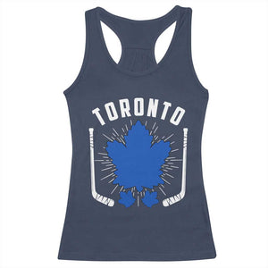Toronto Ice Hockey Lover Racerback Tank Top Vintage Canada Gift TS12 Navy Print Your Wear