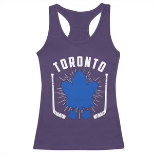 Toronto Ice Hockey Lover Racerback Tank Top Vintage Canada Gift TS12 Purple Print Your Wear