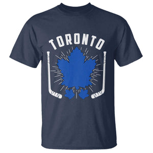 Toronto Ice Hockey Lover T Shirt Vintage Canada Gift TS12 Navy Print Your Wear