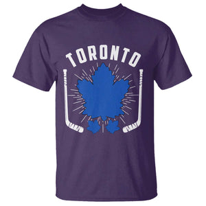 Toronto Ice Hockey Lover T Shirt Vintage Canada Gift TS12 Purple Print Your Wear