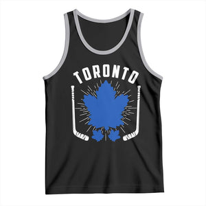 Toronto Ice Hockey Lover Tank Top Vintage Canada Gift TS12 Black Athletic Heather Print Your Wear