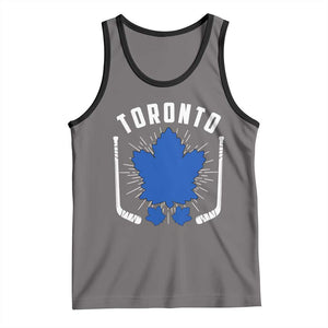 Toronto Ice Hockey Lover Tank Top Vintage Canada Gift TS12 Deep Heather Black Print Your Wear