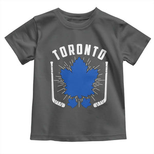 Toronto Ice Hockey Lover Toddler T Shirt Vintage Canada Gift TS12 Dark Heather Print Your Wear