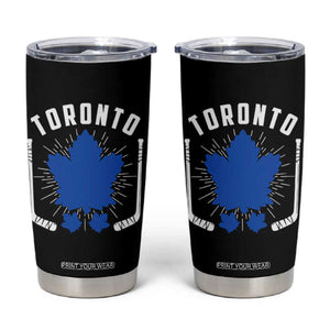 Toronto Ice Hockey Lover Tumbler Cup Vintage Canada Gift TS12 Black Print Your Wear