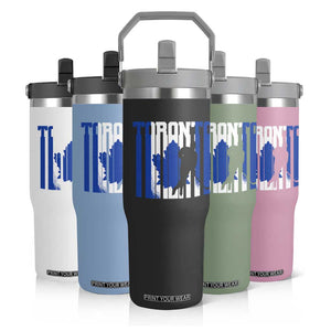 Ice Hockey Torontonian Player Flip Straw Tumbler Toronto Flag Gift TS12 Print Your Wear