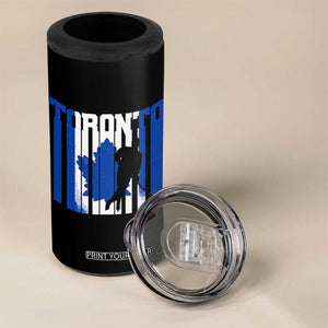 Ice Hockey Torontonian Player 4 in 1 Can Cooler Tumbler Toronto Flag Gift TS12 Print Your Wear