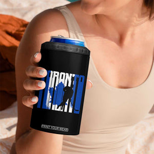 Ice Hockey Torontonian Player 4 in 1 Can Cooler Tumbler Toronto Flag Gift TS12 Print Your Wear