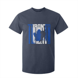 Ice Hockey Torontonian Player T Shirt For Kid Toronto Flag Gift TS12 Navy Print Your Wear