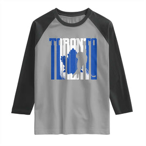 Ice Hockey Torontonian Player Raglan Shirt Toronto Flag Gift TS12 Sport Gray Black Print Your Wear