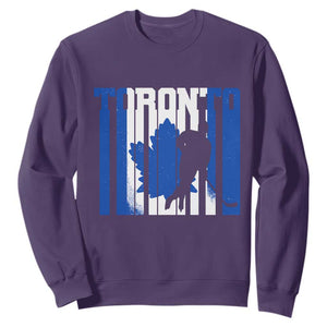 Ice Hockey Torontonian Player Sweatshirt Toronto Flag Gift TS12 Purple Print Your Wear
