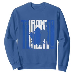 Ice Hockey Torontonian Player Sweatshirt Toronto Flag Gift TS12 Royal Blue Print Your Wear