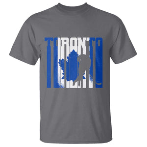 Ice Hockey Torontonian Player T Shirt Toronto Flag Gift TS12 Charcoal Print Your Wear