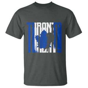 Ice Hockey Torontonian Player T Shirt Toronto Flag Gift TS12 Dark Heather Print Your Wear