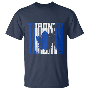 Ice Hockey Torontonian Player T Shirt Toronto Flag Gift TS12 Navy Print Your Wear